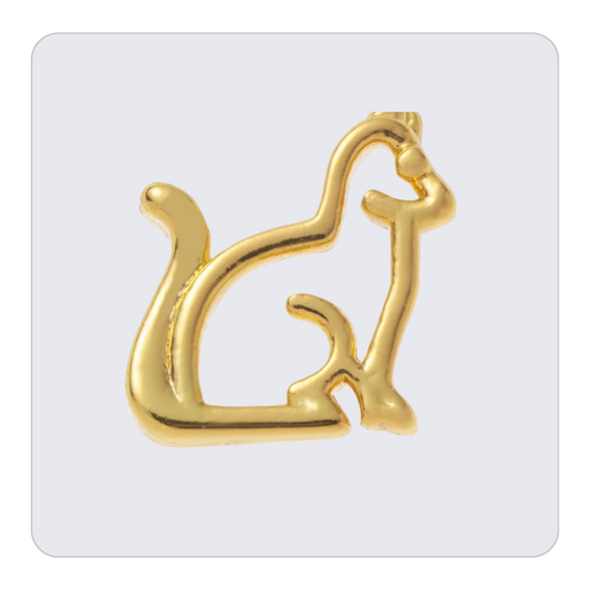 Gold Cat Charm