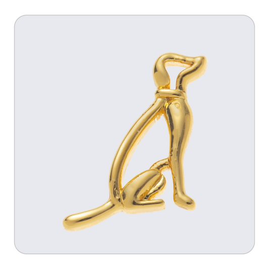 Gold Dog Charm